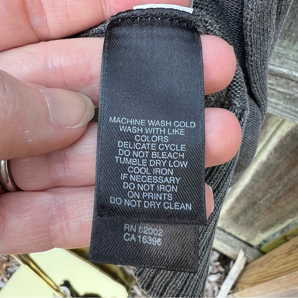 DKNY Zip Up Mock Neck Sweatshirt Grey - Picture 10 of 12